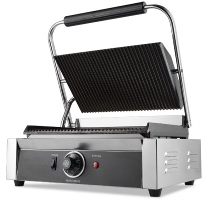 Contact Grill - Rainurè - Plaque de grill simple - 33,5cm